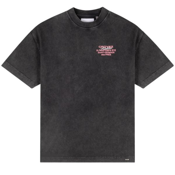 Croyez Printemps T-shirt Washed Antraciet