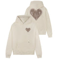 Croyez Puffed Heart Hoodie Off White