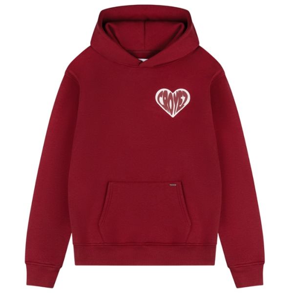 Croyez Puffed Heart Hoodie Rood