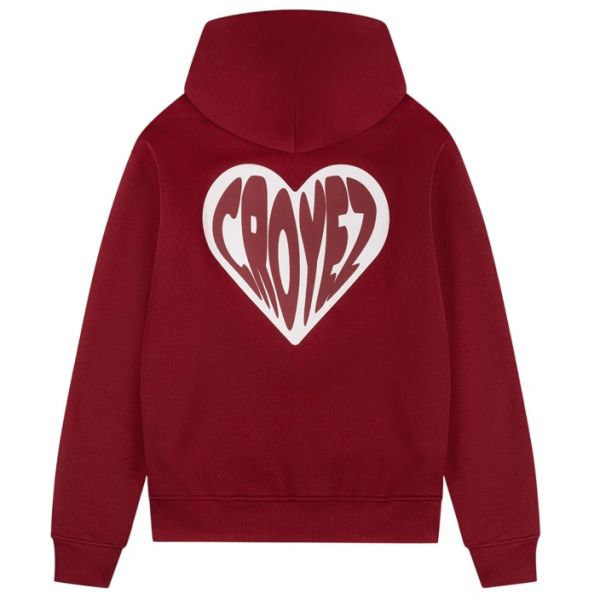 Croyez Puffed Heart Hoodie Rood