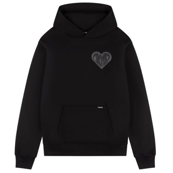 Croyez Puffed Heart Hoodie Zwart