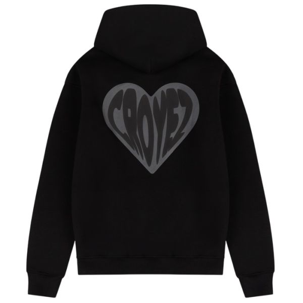 Croyez Puffed Heart Hoodie Zwart