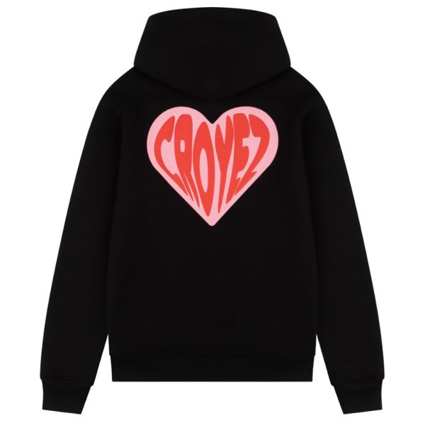 Croyez Puffed Heart Hoodie Zwart