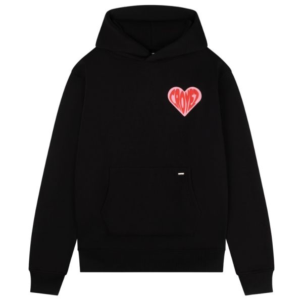 Croyez Puffed Heart Hoodie Zwart