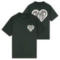 Croyez Puffed Heart T-shirt Donker Groen