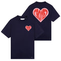 Croyez Puffed Heart T-shirt Navy