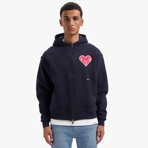 Croyez Puffed Heart Vest Navy
