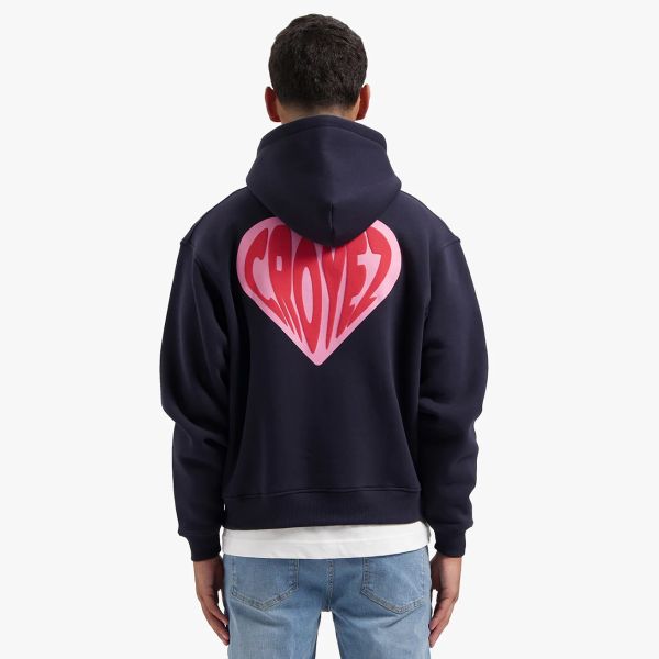 Croyez Puffed Heart Vest Navy