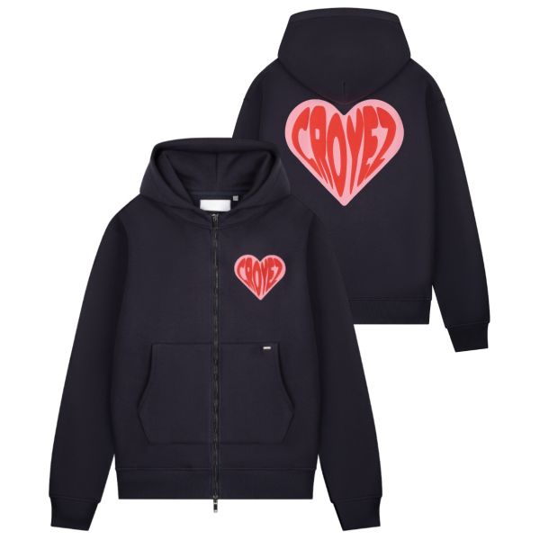 Croyez Puffed Heart Vest Navy