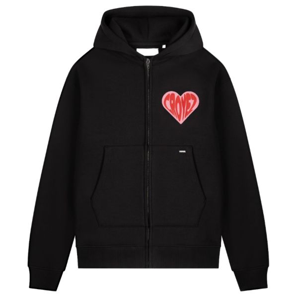Croyez Puffed Heart Vest Zwart