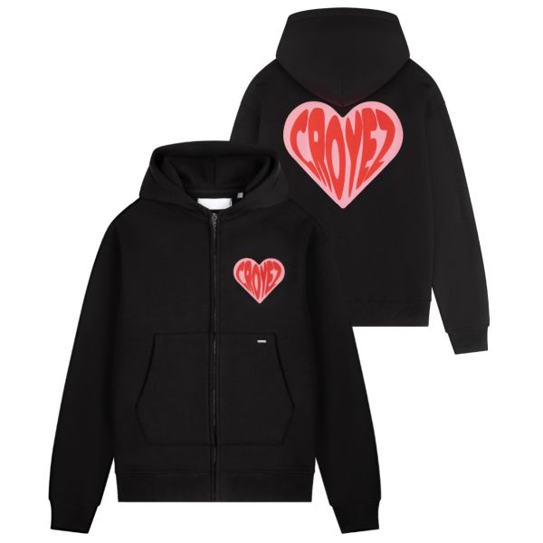 Croyez Puffed Heart Vest Zwart