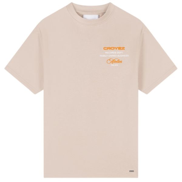 Croyez Records T-shirt Beige
