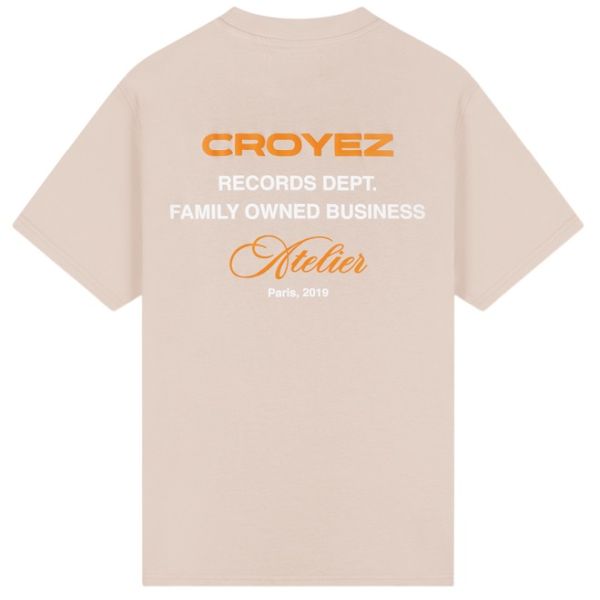 Croyez Records T-shirt Beige