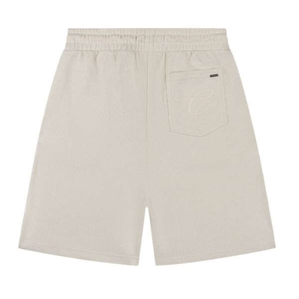 Croyez Ribbed Korte Broek Off White