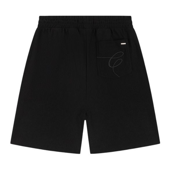 Croyez Ribbed Korte Broek Zwart