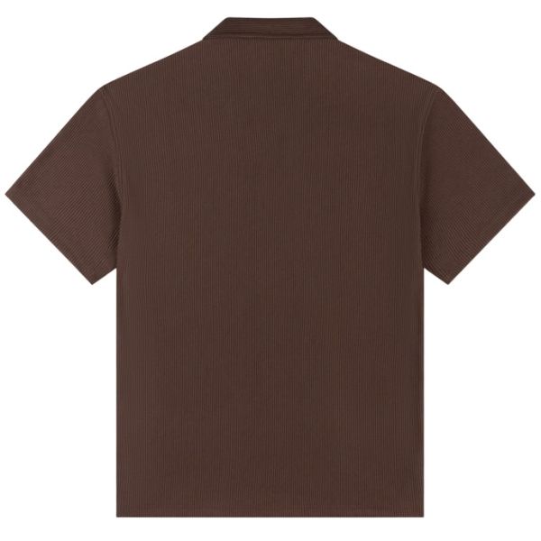 Croyez Ribbed Overhemd Bruin