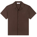 Croyez Ribbed Overhemd Bruin
