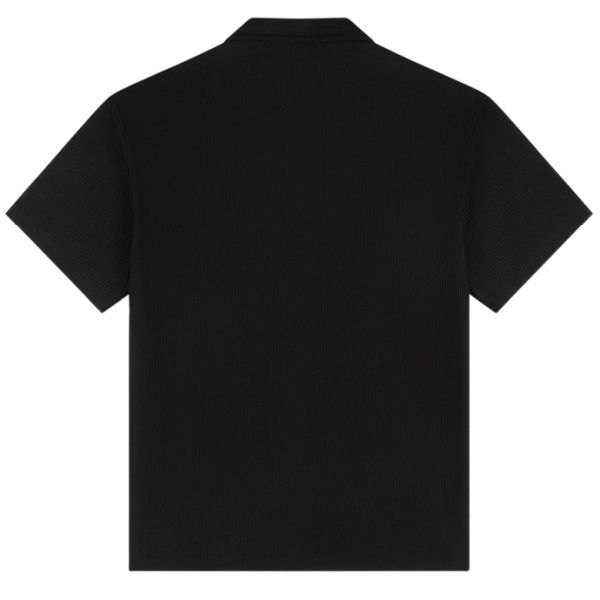 Croyez Ribbed Overhemd Zwart