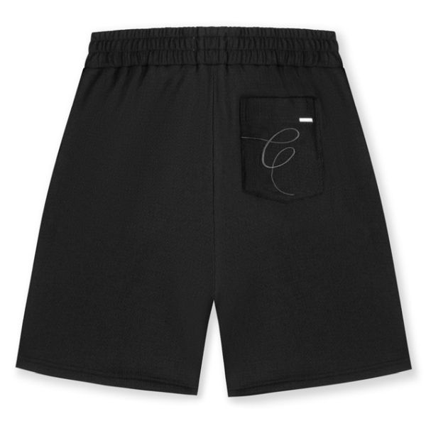 Croyez Seersucker Korte Broek Zwart