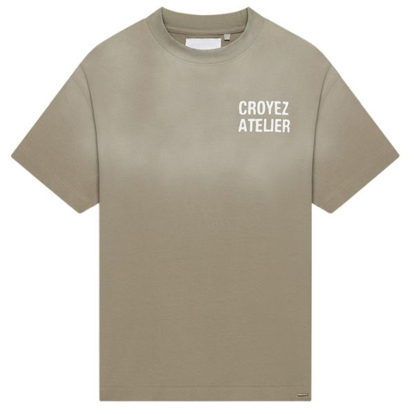 Croyez Sprayed Atelier T-shirt Donker Groen