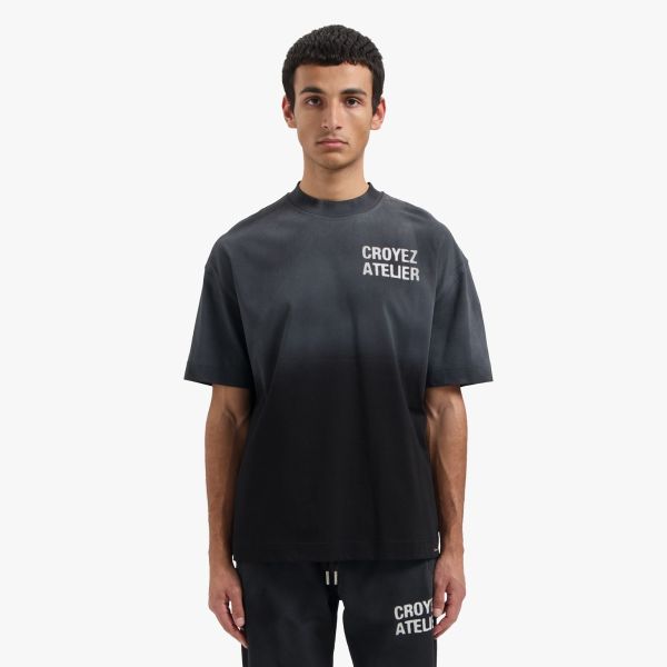Croyez Sprayed Atelier T-shirt Zwart