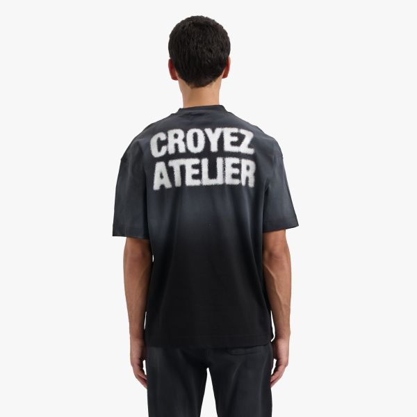 Croyez Sprayed Atelier T-shirt Zwart