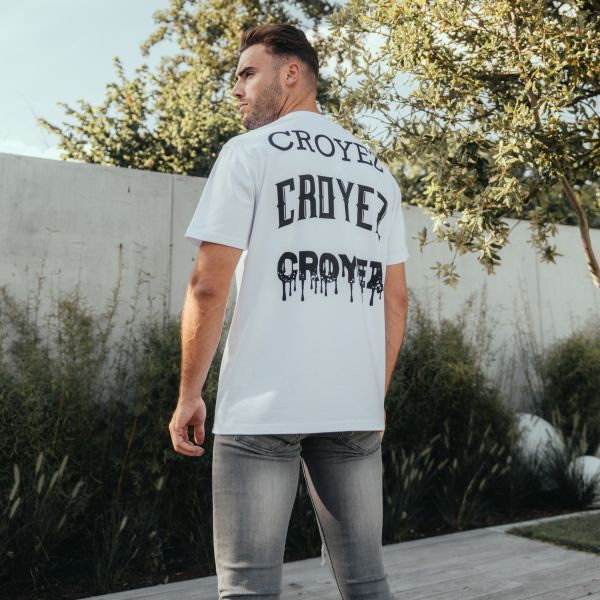 Croyez Stacked Logo T-shirt Wit
