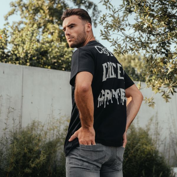 Croyez Stacked Logo T-shirt Zwart