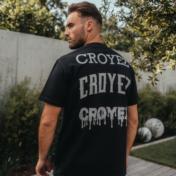 Croyez Stacked Logo T-shirt Zwart