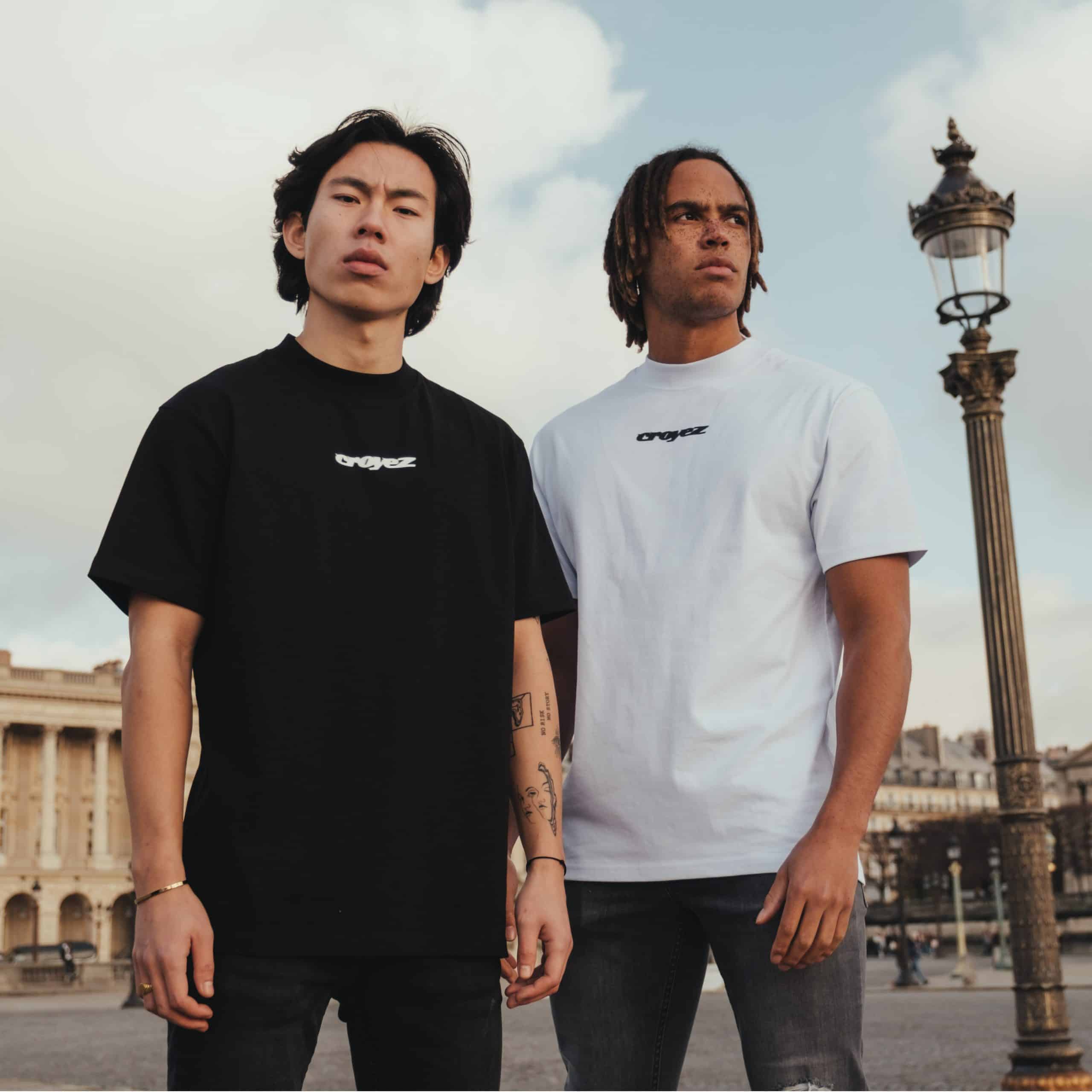 croyez track t-shirt zwart