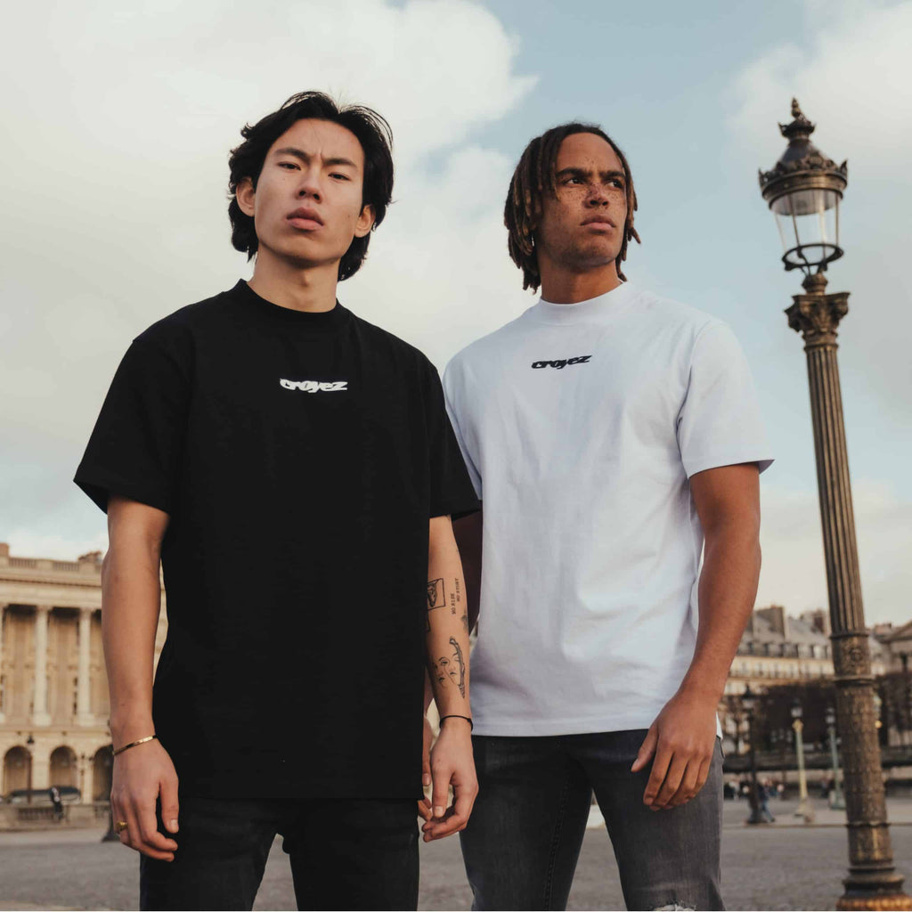 croyez track t-shirt zwart
