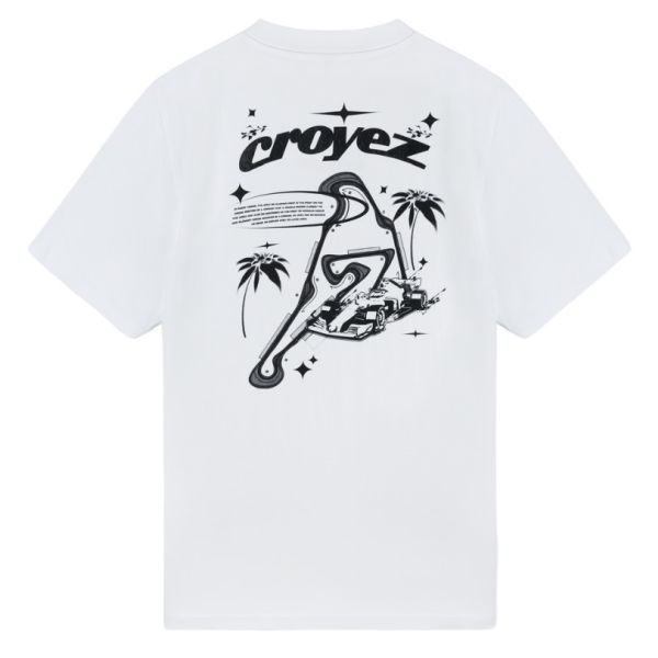 croyez track t-shirt wit