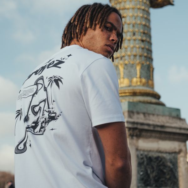 croyez track t-shirt wit