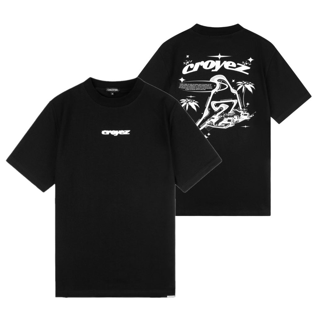croyez track t-shirt zwart
