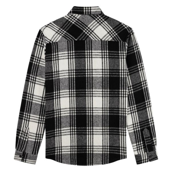Croyez zipped flannel overhemd zwart