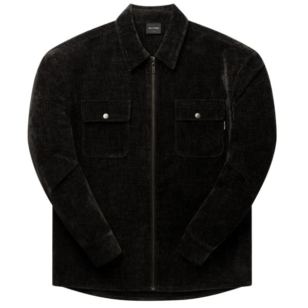 Daily Paper Hakim Velvet Overshirt Zwart