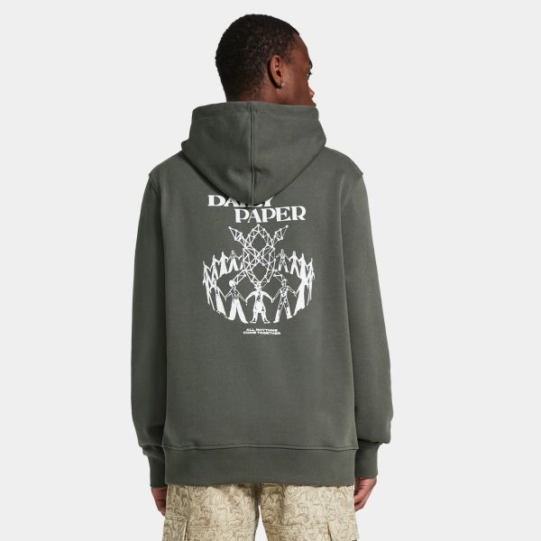Daily Paper Hand In Hand Hoodie Donker Groen
