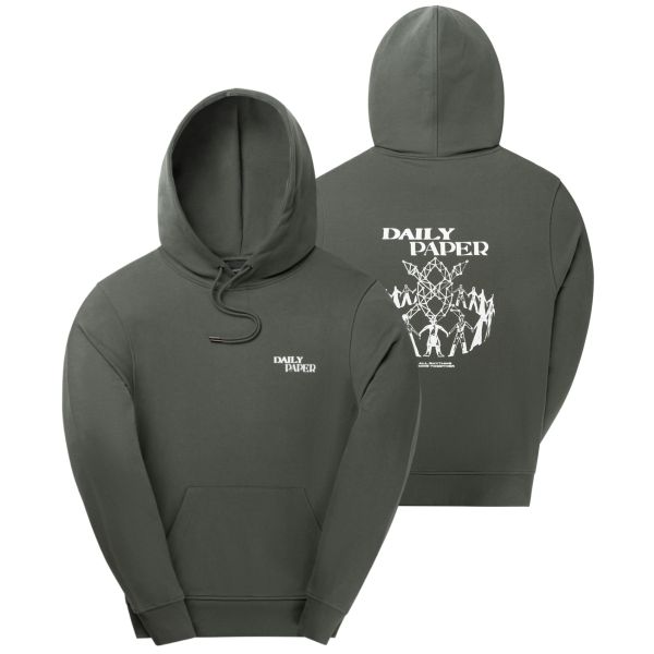 Daily Paper Hand In Hand Hoodie Donker Groen
