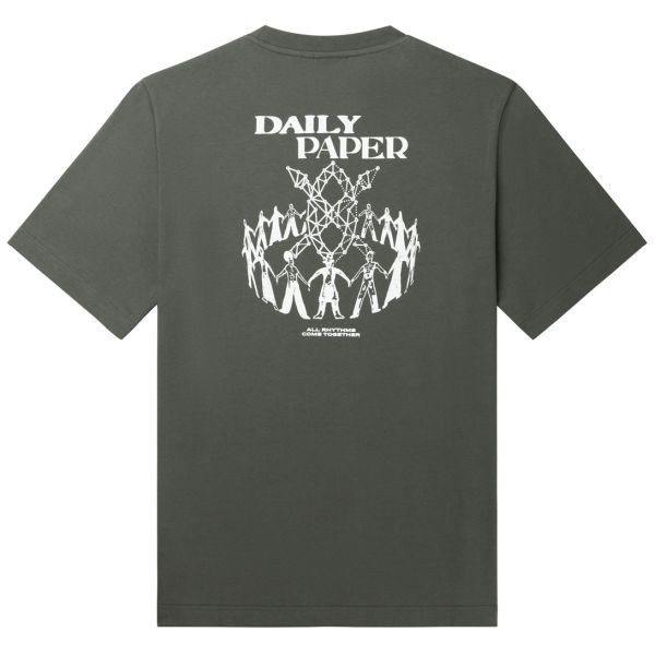 Daily Paper Hand In Hand T-shirt Donker Groen