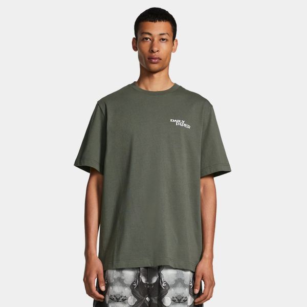 Daily Paper Hand In Hand T-shirt Donker Groen