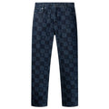 Daily Paper Kibo Check Jacquard Jeans Blauw