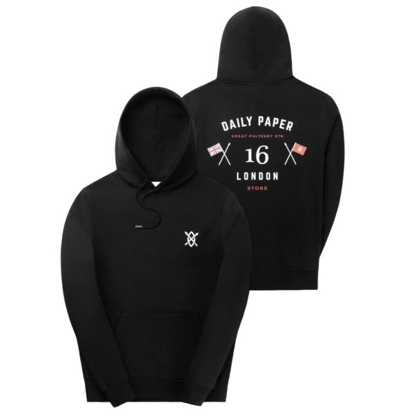 Daily Paper London Store Hoodie Zwart