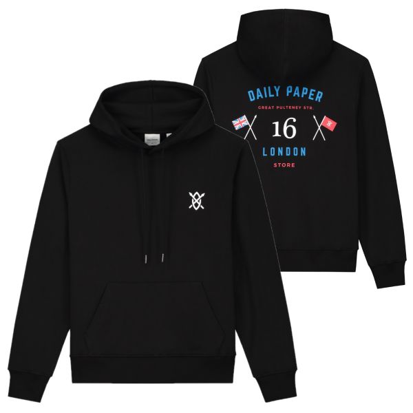 Daily Paper London Store Hoodie Zwart
