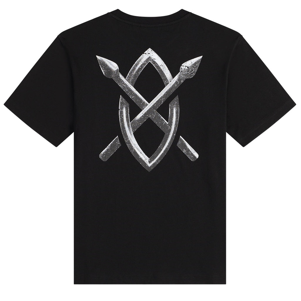 Daily Paper Metal Shield T-shirt Zwart