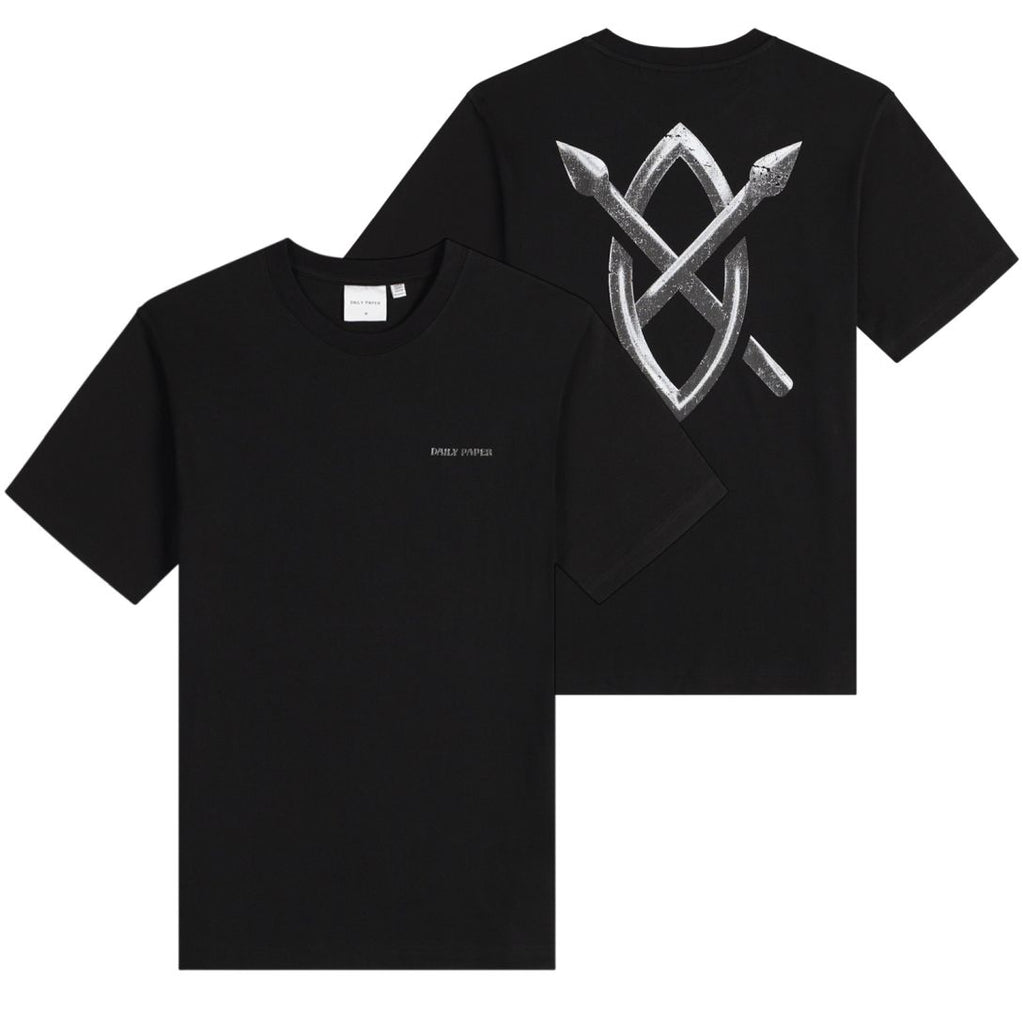 Daily Paper Metal Shield T-shirt Zwart