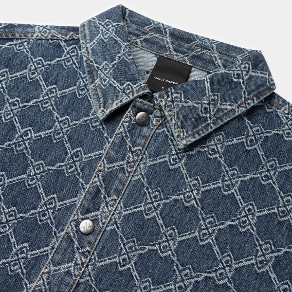 Daily Paper Rahul Shield Overshirt Blauw