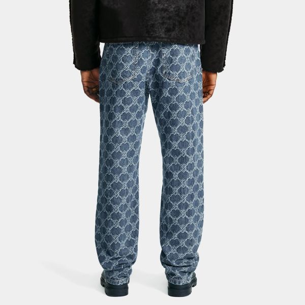 Daily Paper Rahul Shield Straight Jeans Blauw