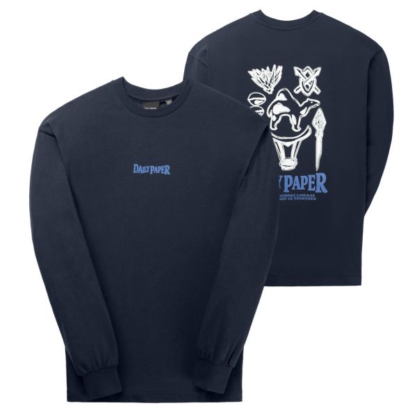 Daily Paper Rami Longsleeve T-shirt Navy