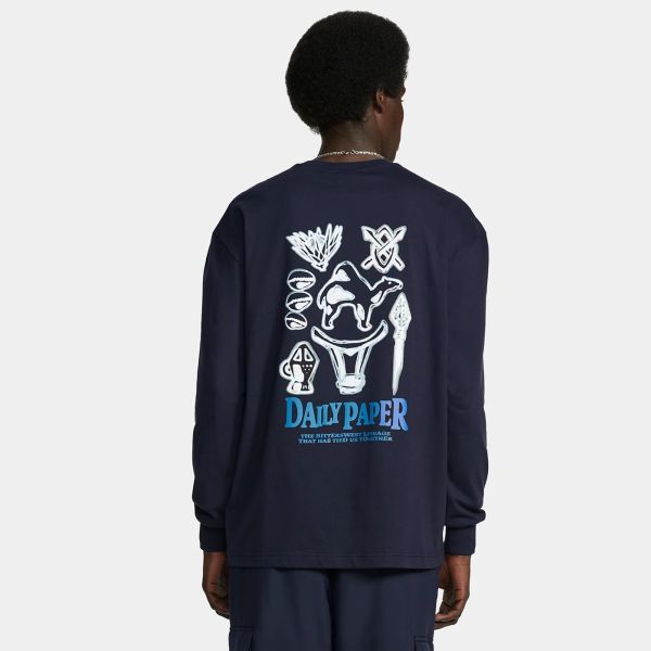 Daily Paper Rami Longsleeve T-shirt Navy