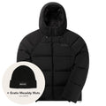 daily paper relaxed puffer zwart